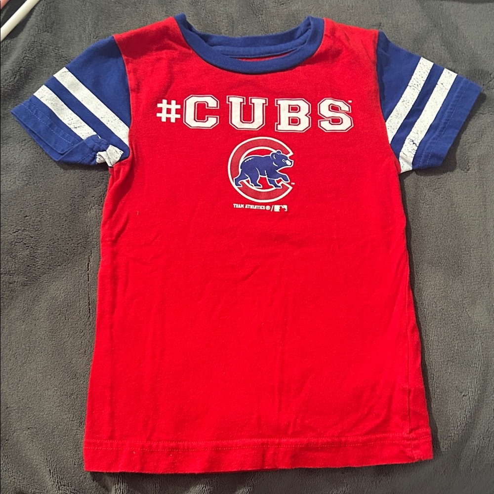 Cubs Kids Short Sleeve Tee - Red and Blue